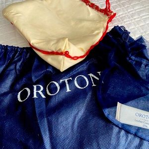 Oroton silk hand beaded, Handmade In Italy